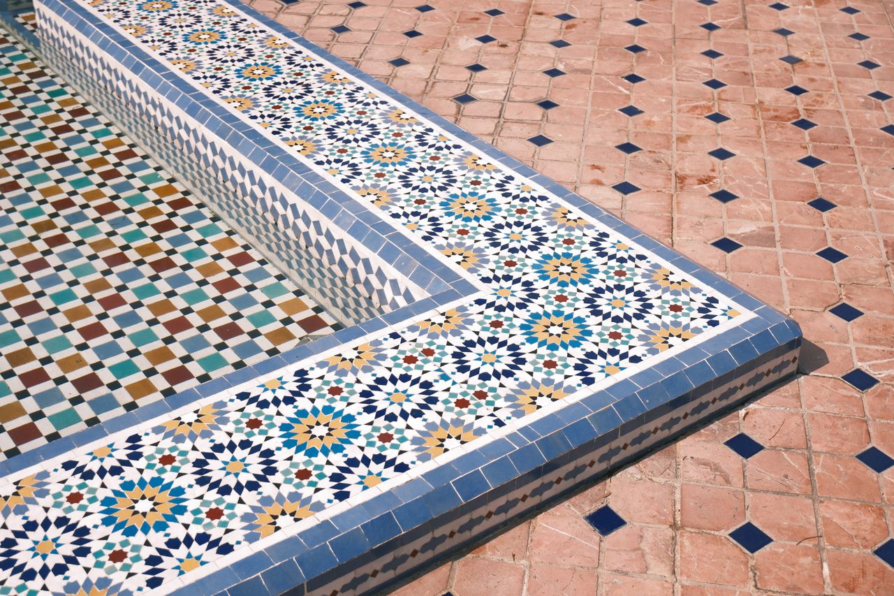 gallery-2 Intricate Moroccan-style tiles in Putrajaya, Malaysia. Perfect for architectural inspiration and cultural exploration.